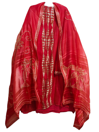 Semi Stitched Formal Chanderi Suitset