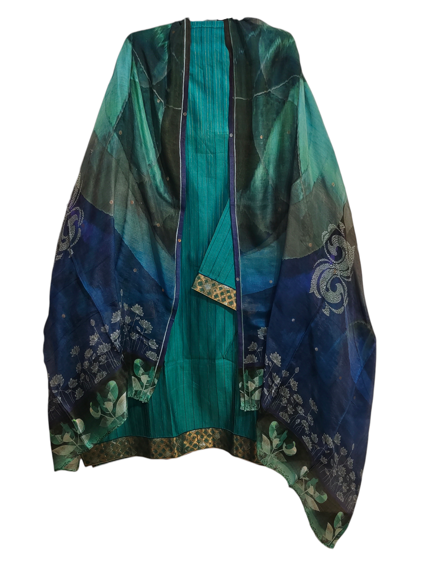 Semi Stitched Formal chanderi Suitset