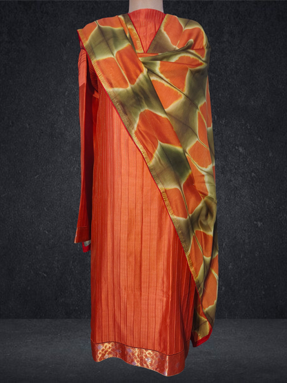 Semi Stitched Formal chanderi Suitset VISHAL KAPUR