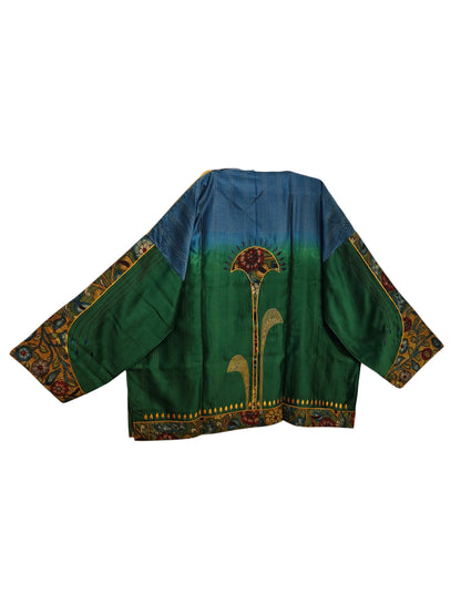 Semi Stitched Chanderi Kalamkari Short Tunic
