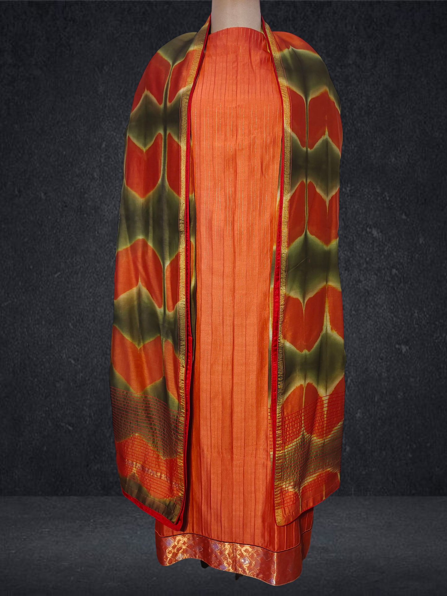 Semi Stitched Formal chanderi Suitset VISHAL KAPUR