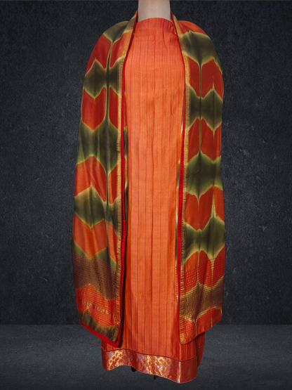 Semi Stitched Formal chanderi Suitset VISHAL KAPUR