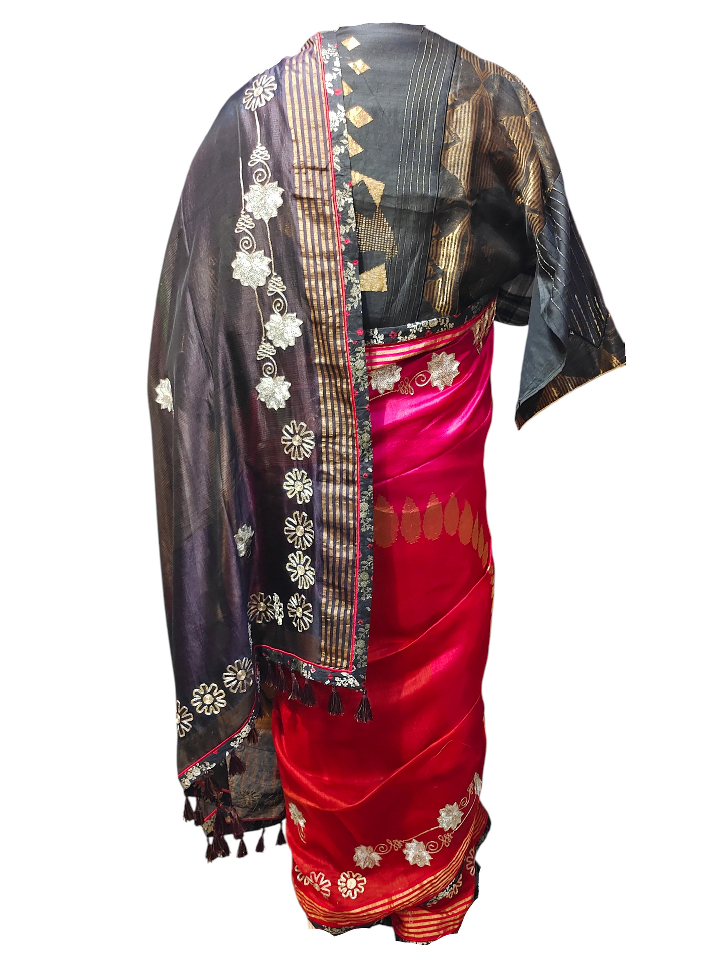 Formal Chanderi Silk Zari Woven With Dabka Saree