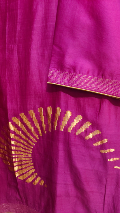 Semi Stitched Chanderi Casual kurta