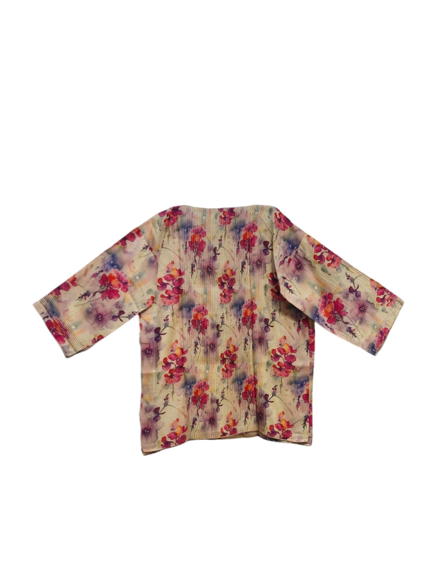 Semi Stitched printed chanderi Tunic