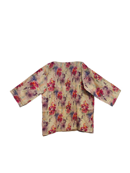 Semi Stitched printed chanderi Tunic
