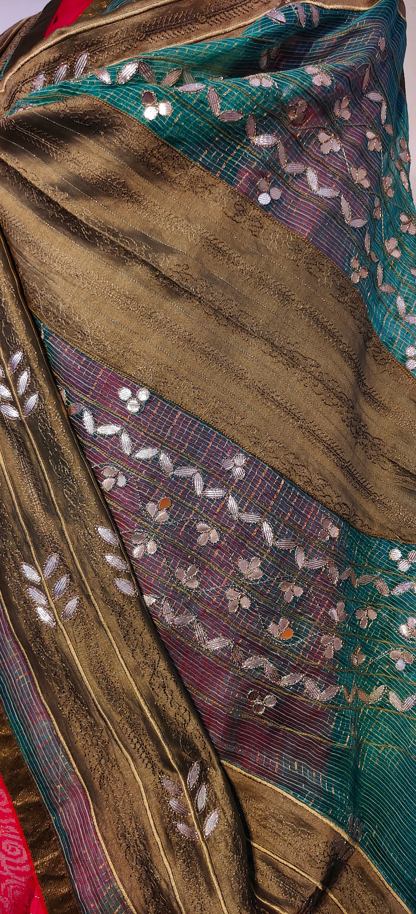 Semi Stitched Formal chanderi Suitset