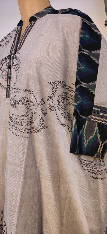 Stitched Block Printed Short Tunic