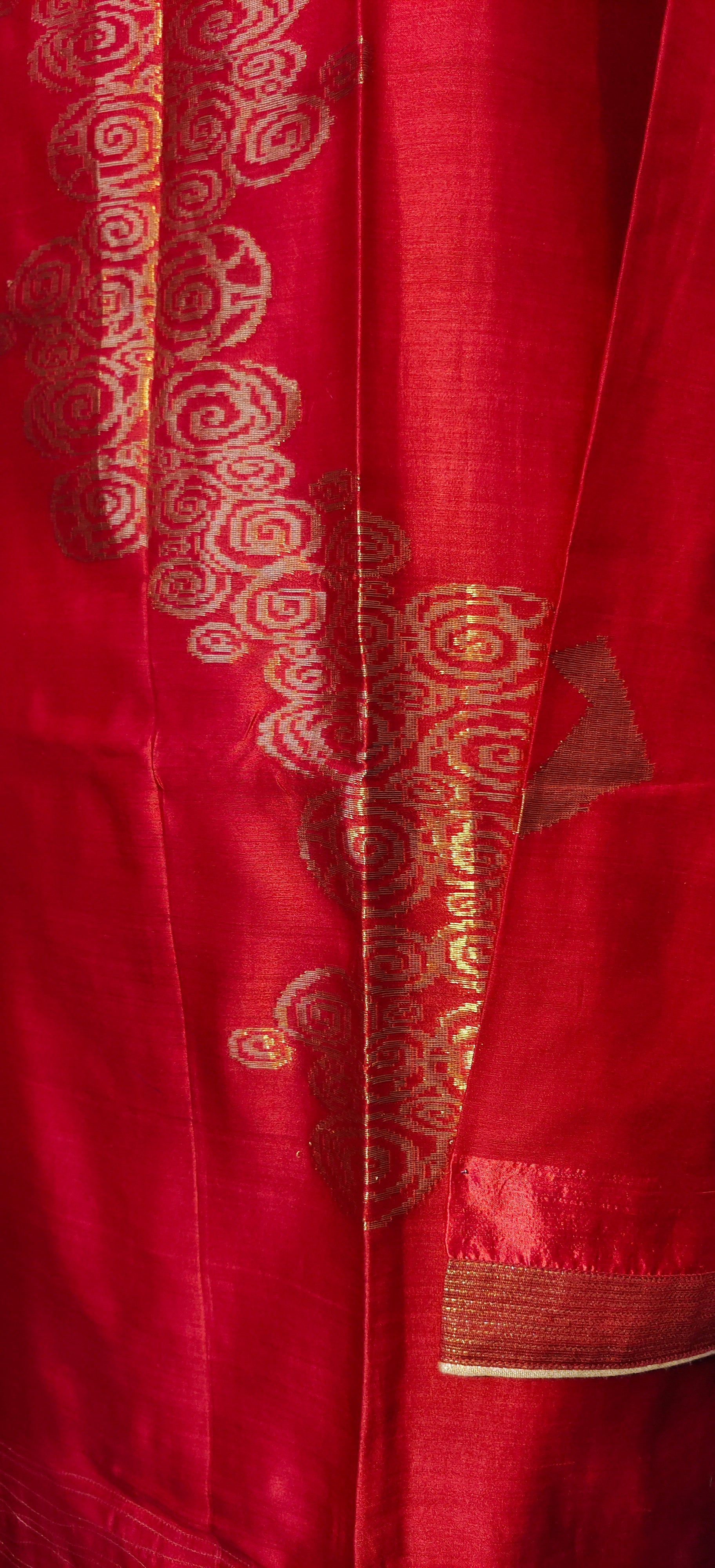 Semi Stitched Chanderi kurta VISHAL KAPUR