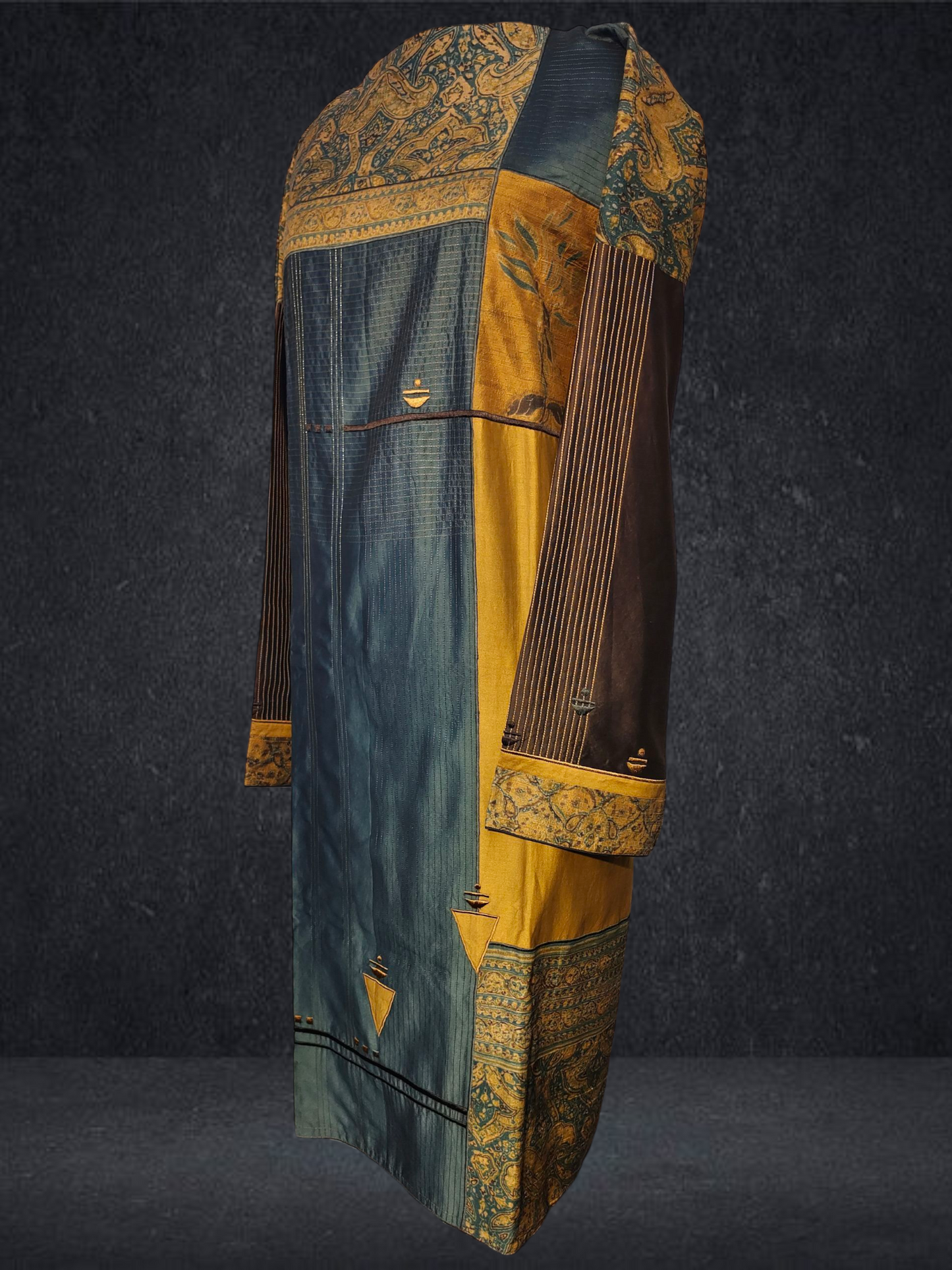 Semi Stitched Formal chanderi Suitset