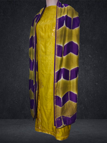 Semi Stitched Formal chanderi Suitset VISHAL KAPUR