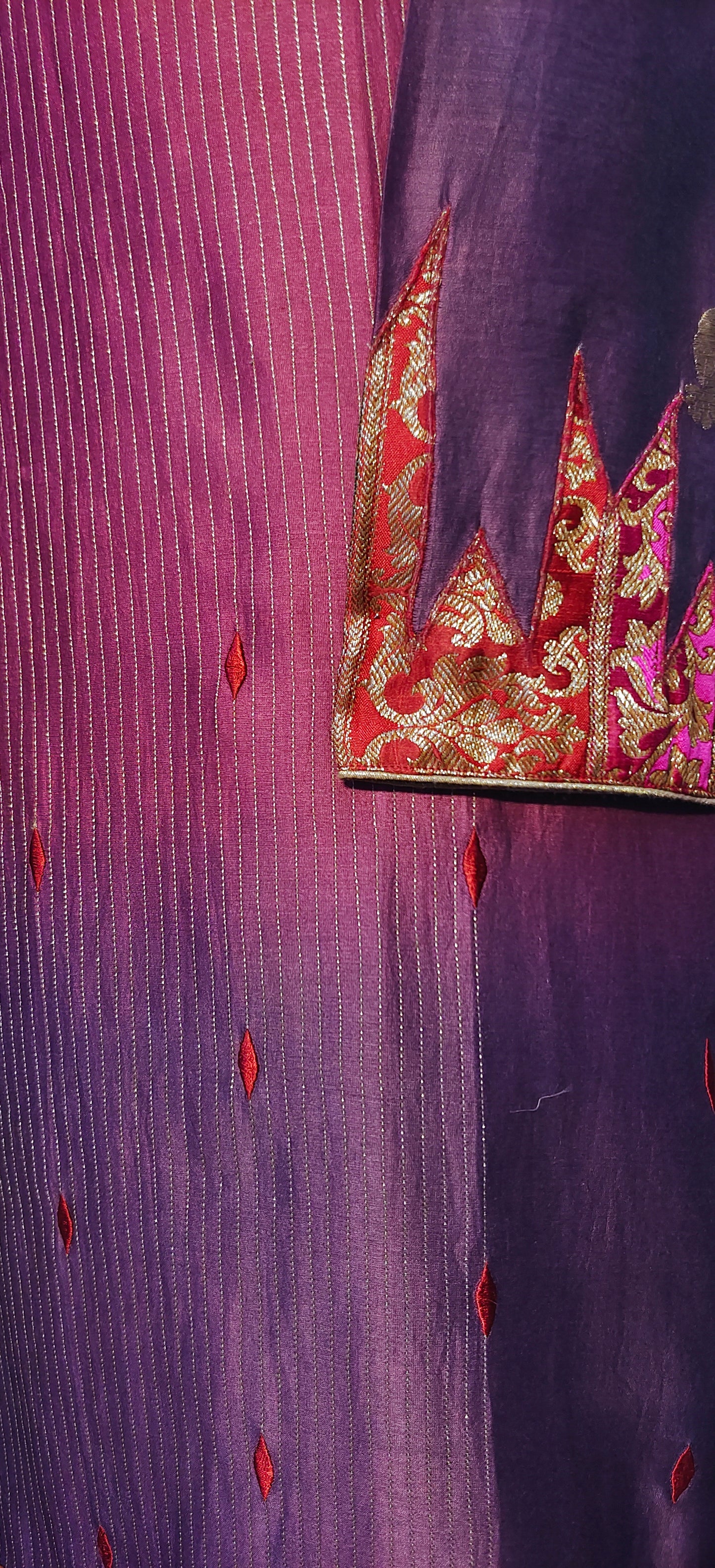 Semi Stitched Chanderi Kurta