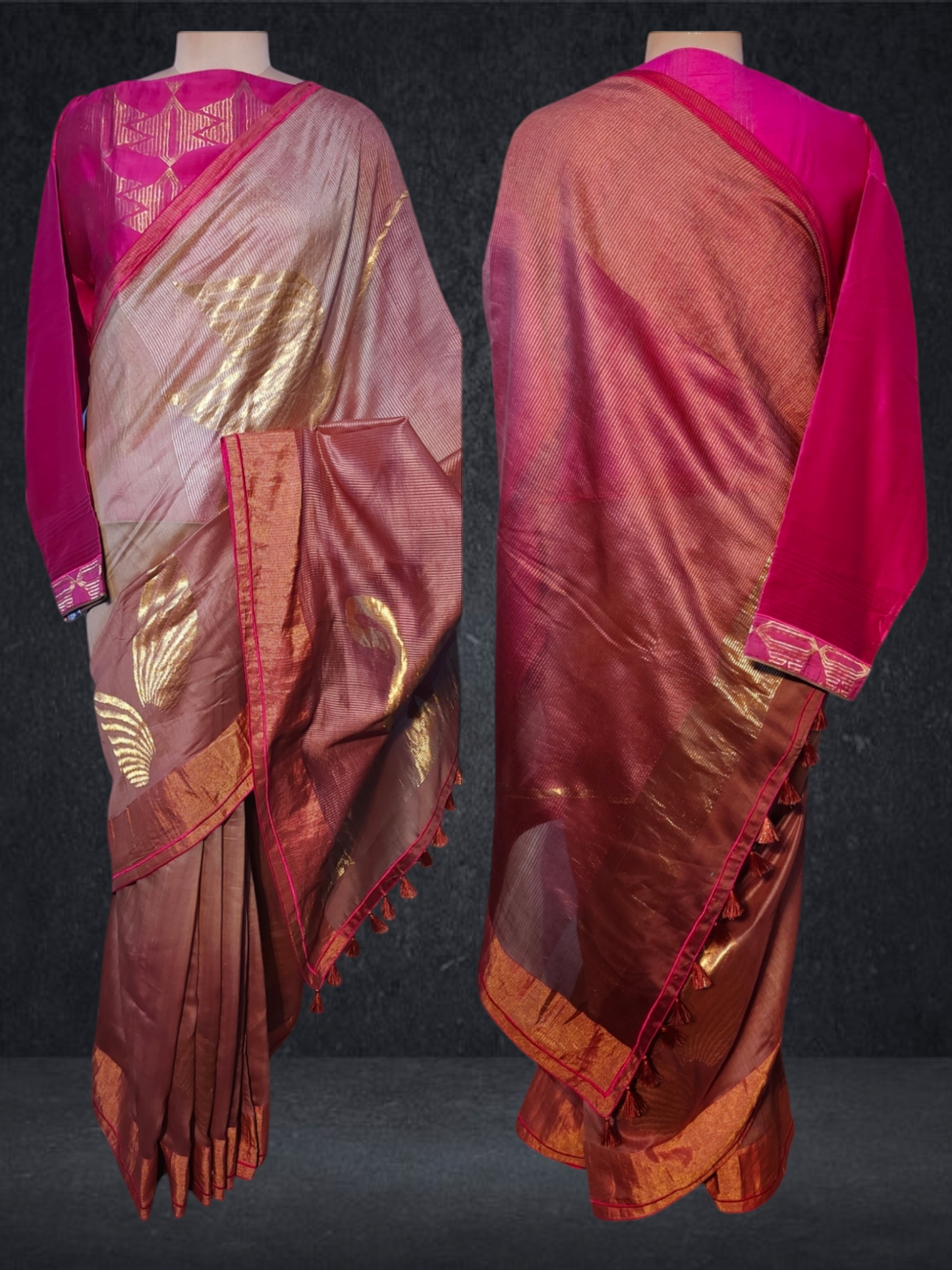 Formal Chanderi Zari Woven Saree