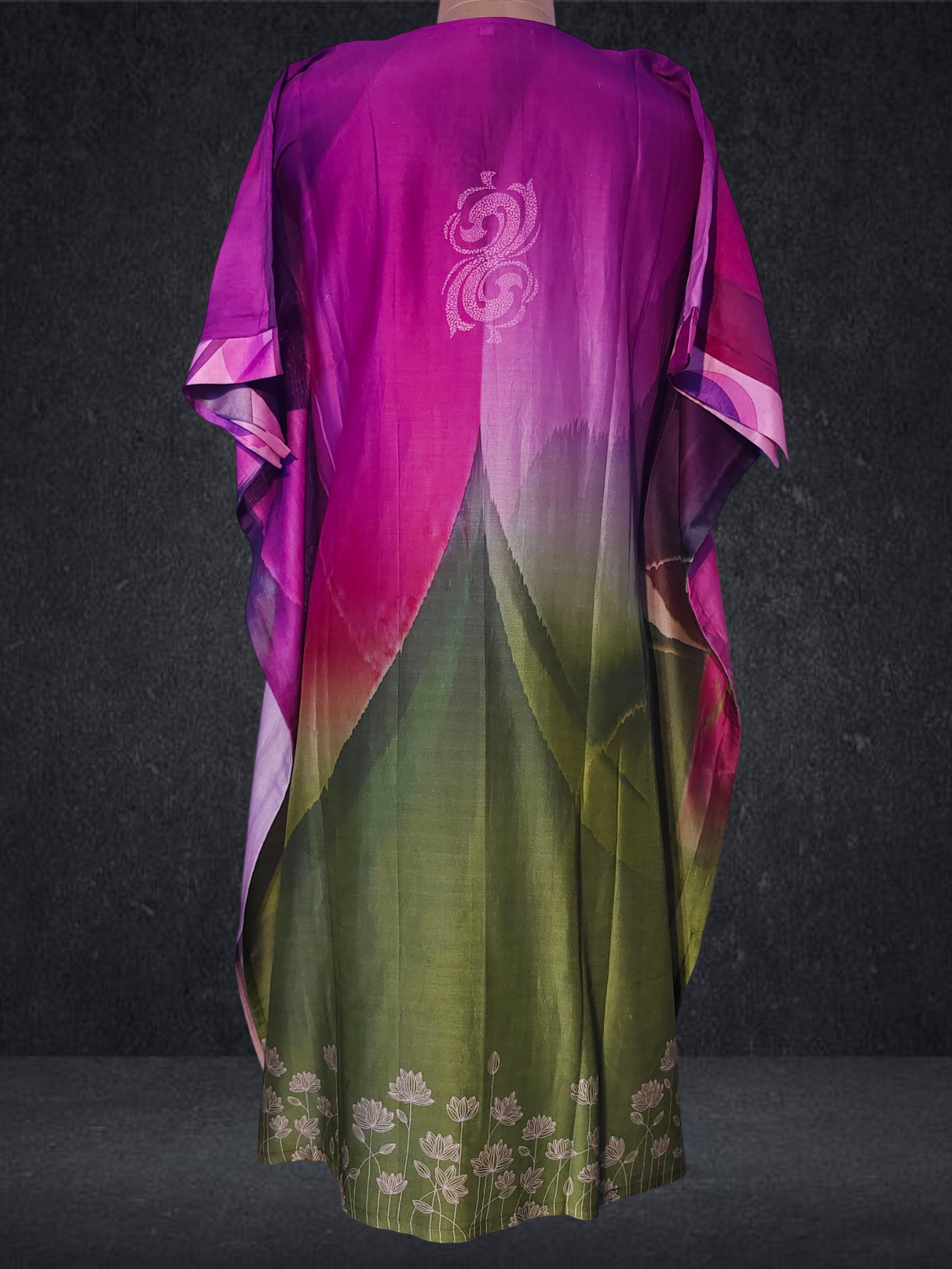 Stitched Chanderi Digital Printed Kaftan VISHAL KAPUR STUDIO