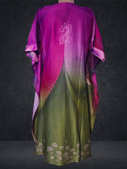 Stitched Chanderi Digital Printed Kaftan VISHAL KAPUR STUDIO