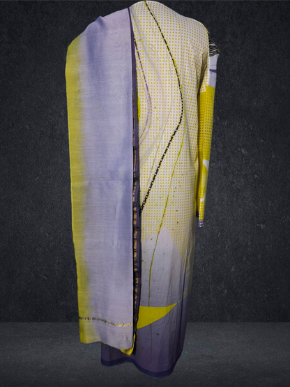 Semi Stitched Cotton Casual Suitset