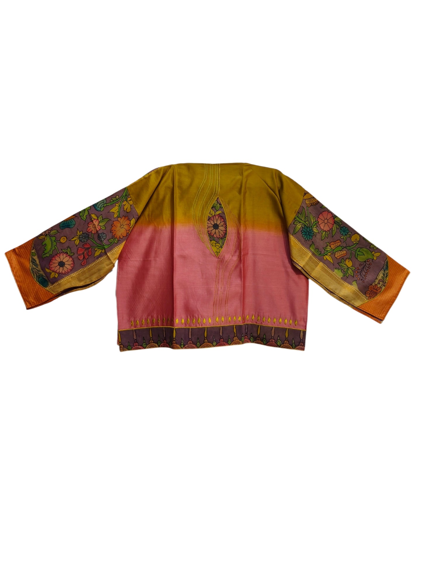 Semi Stitched Chanderi Kalamkari Ɓlouse