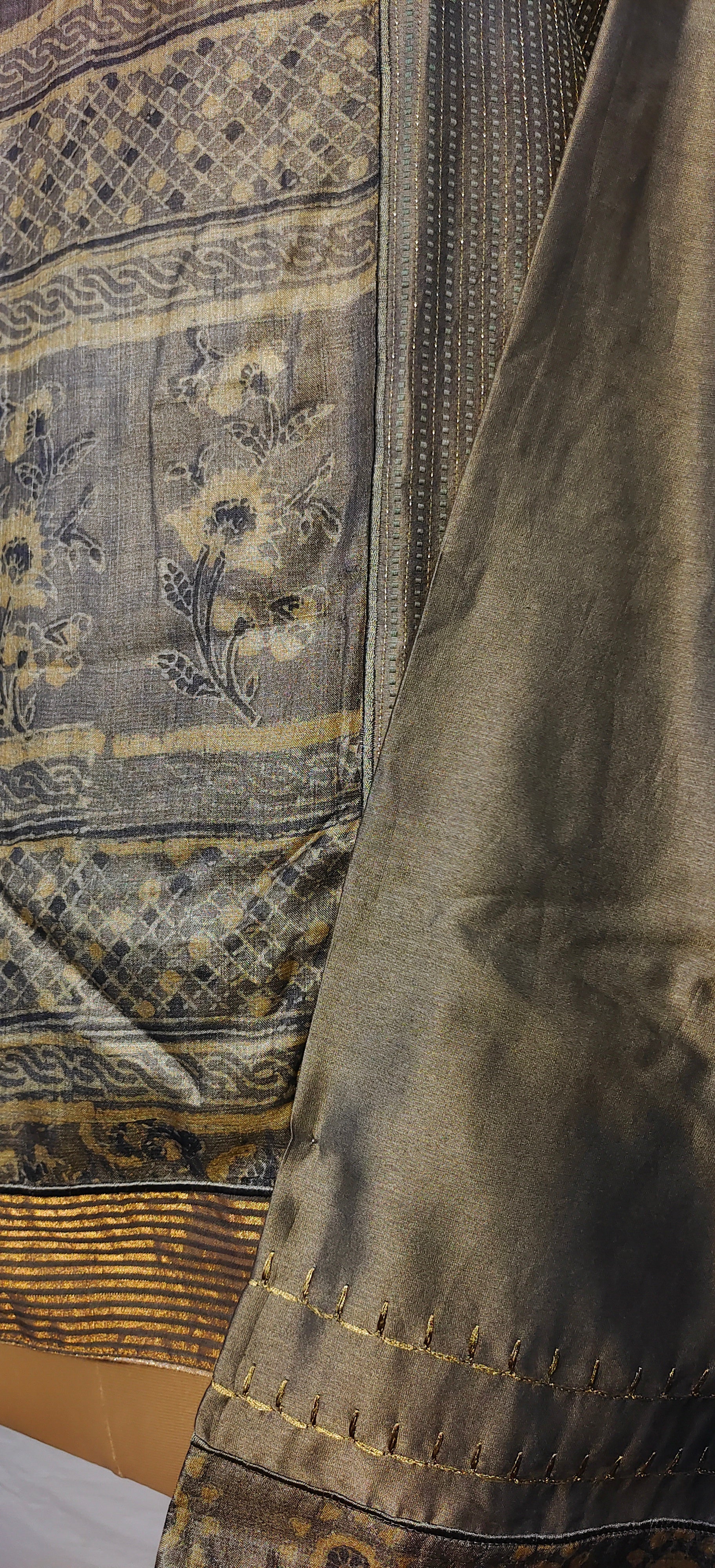 Semistitched Chanderi Ajrakh Short Tunic VISHAL KAPUR STUDIO