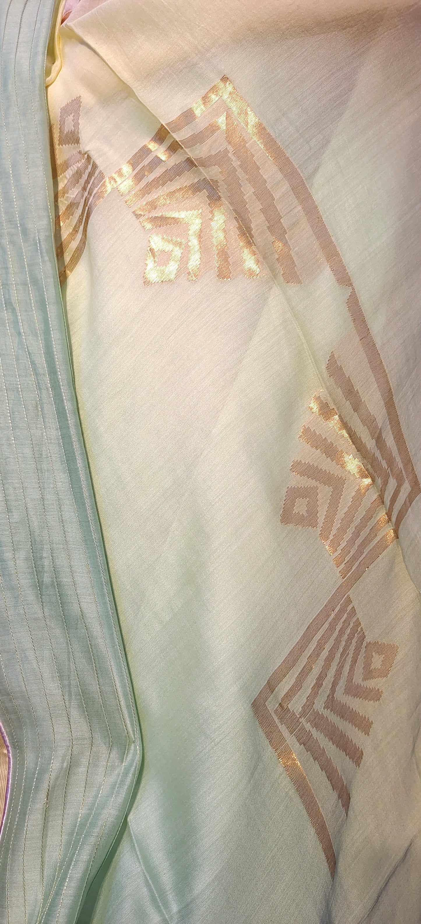 Semi Stitched Formal chanderi Suitset
