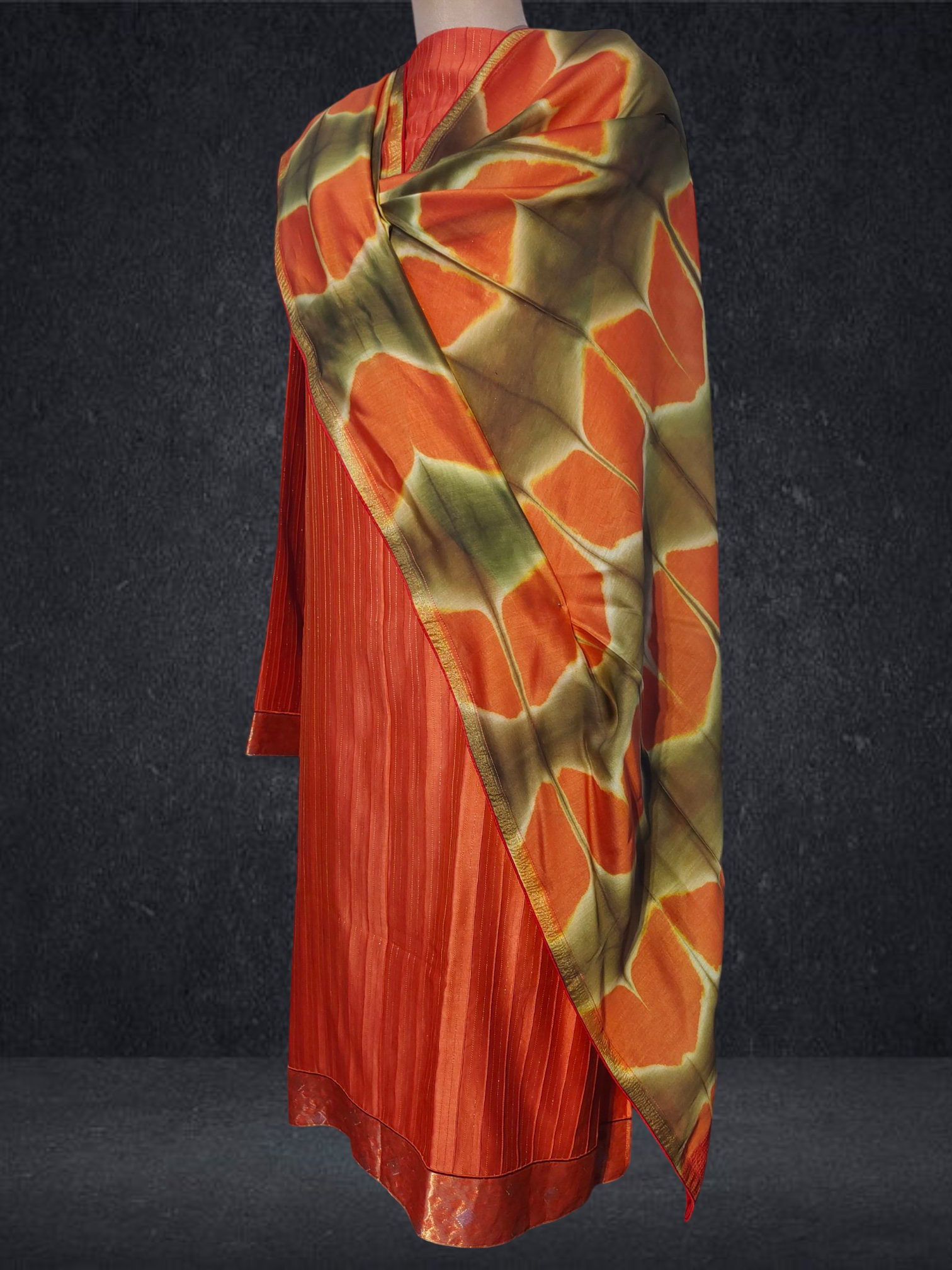 Semi Stitched Formal chanderi Suitset VISHAL KAPUR