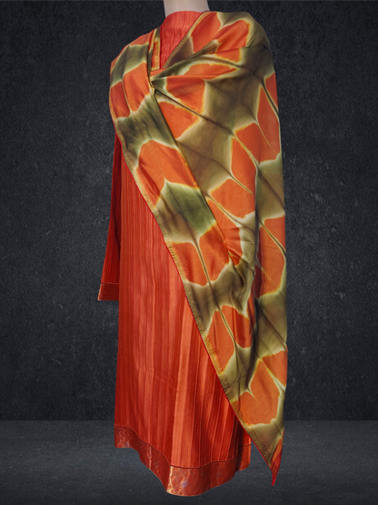Semi Stitched Formal chanderi Suitset VISHAL KAPUR