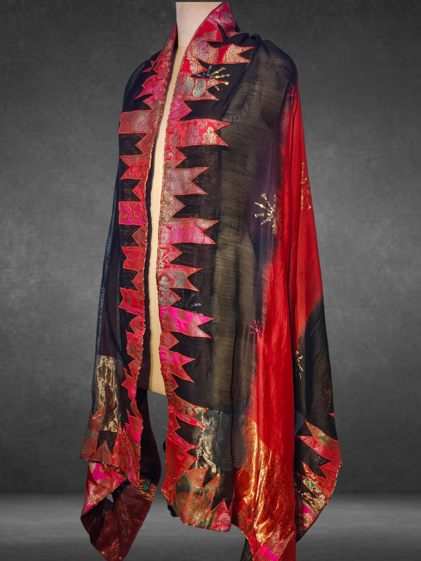 Chanderi Zari Woven Brocade Dupatta