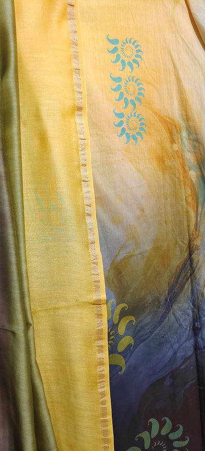 Semi Stitched Cotton Casual Suitset