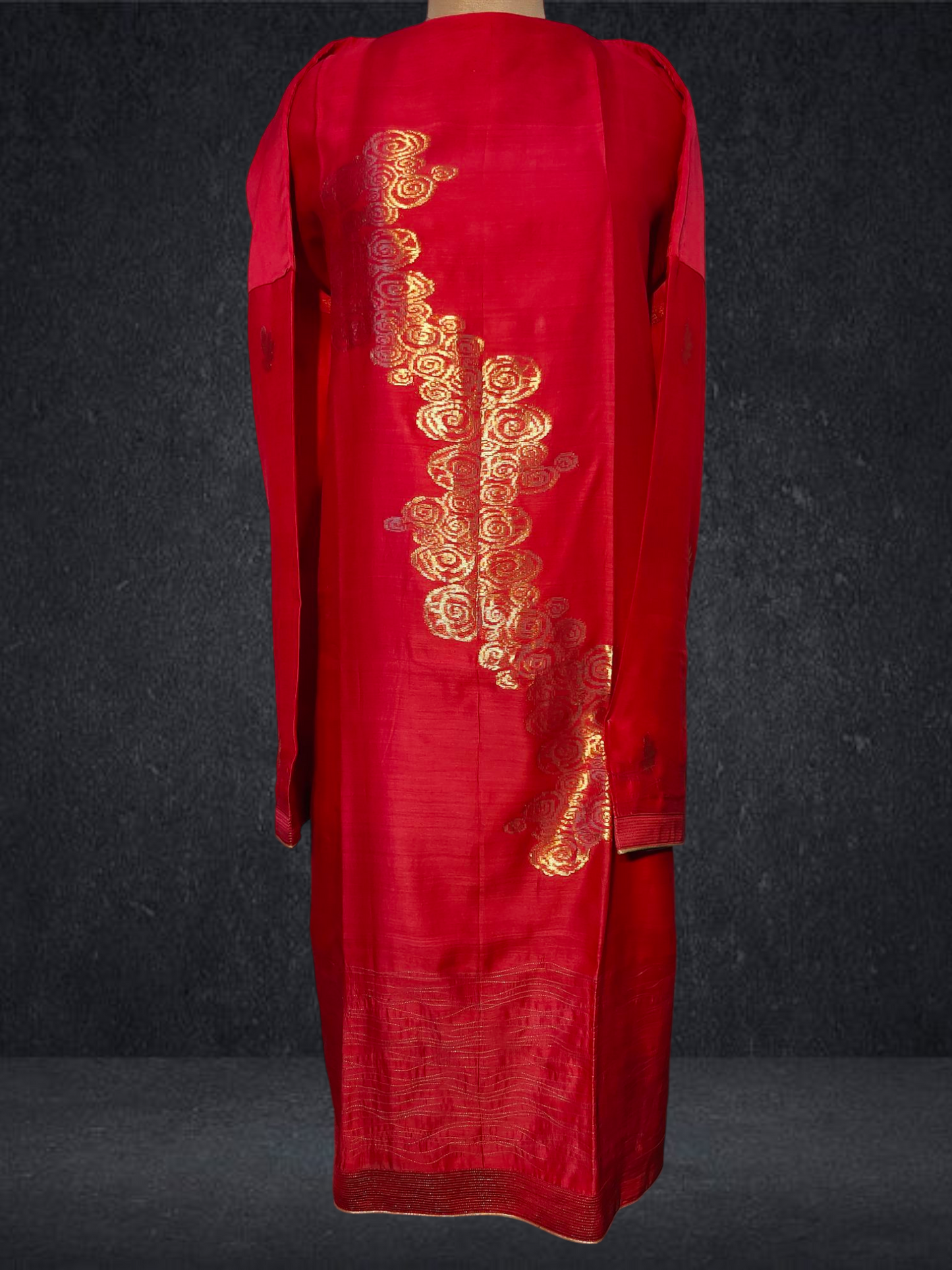 Semi Stitched Formal chanderi Suitset VISHAL KAPUR