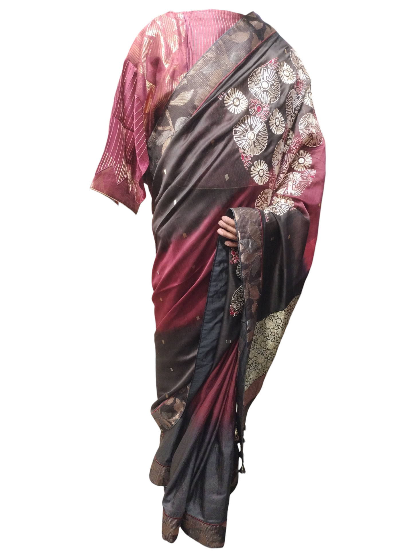Formal Chanderi Silk Zari Woven With Dabka Saree