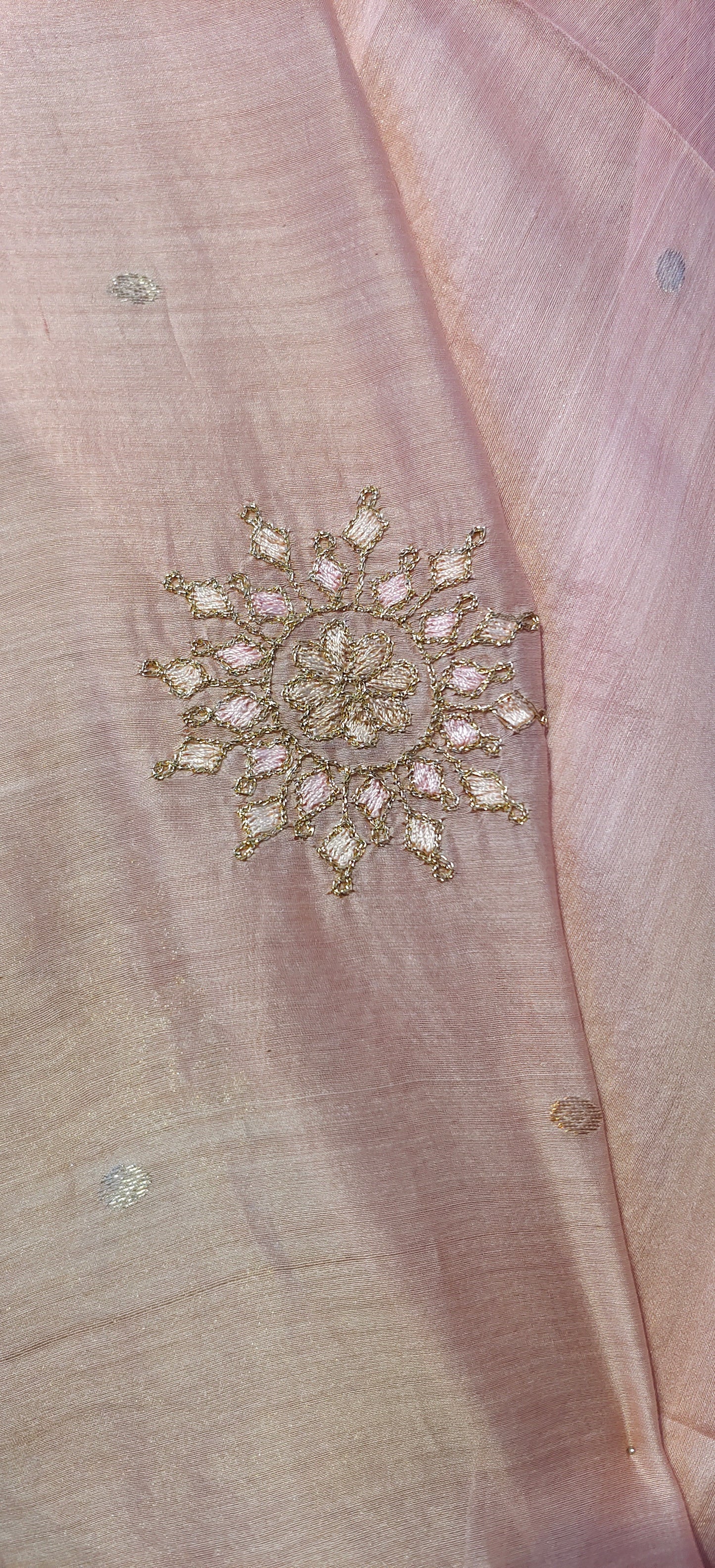 Semi Stitched Formal chanderi Suitset