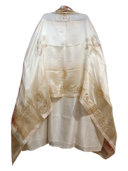Semi Stitched Chanderi Formal Suitset
