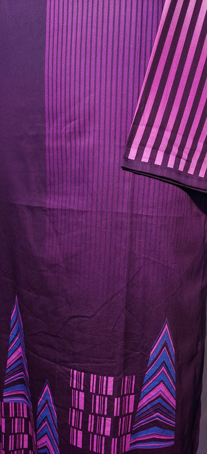 Semistitched Cotton Satin Kurta