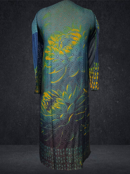Semi Stitched Chanderi Kurta