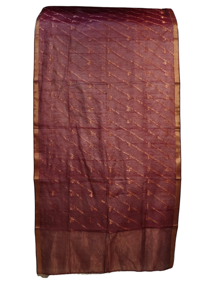 Semi Stitched Chanderi Formal Suitset