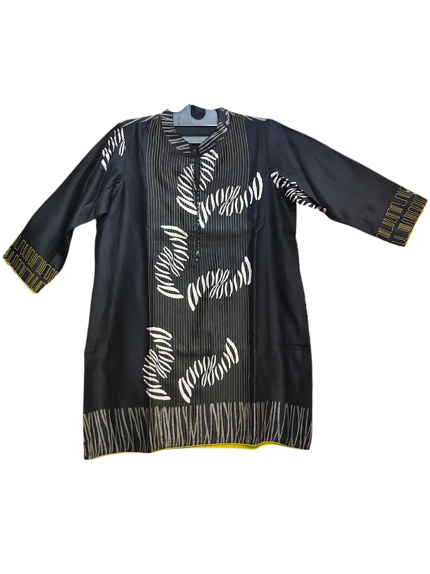 Stitched Chanderi Block Printed Tunic ready size 42