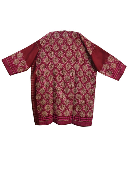 Semi Stitched Chanderi Casual suitset