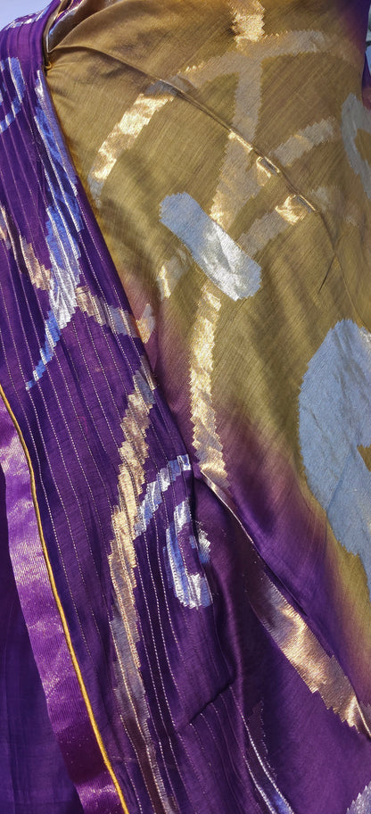 Semi Stitched Formal chanderi Suitset