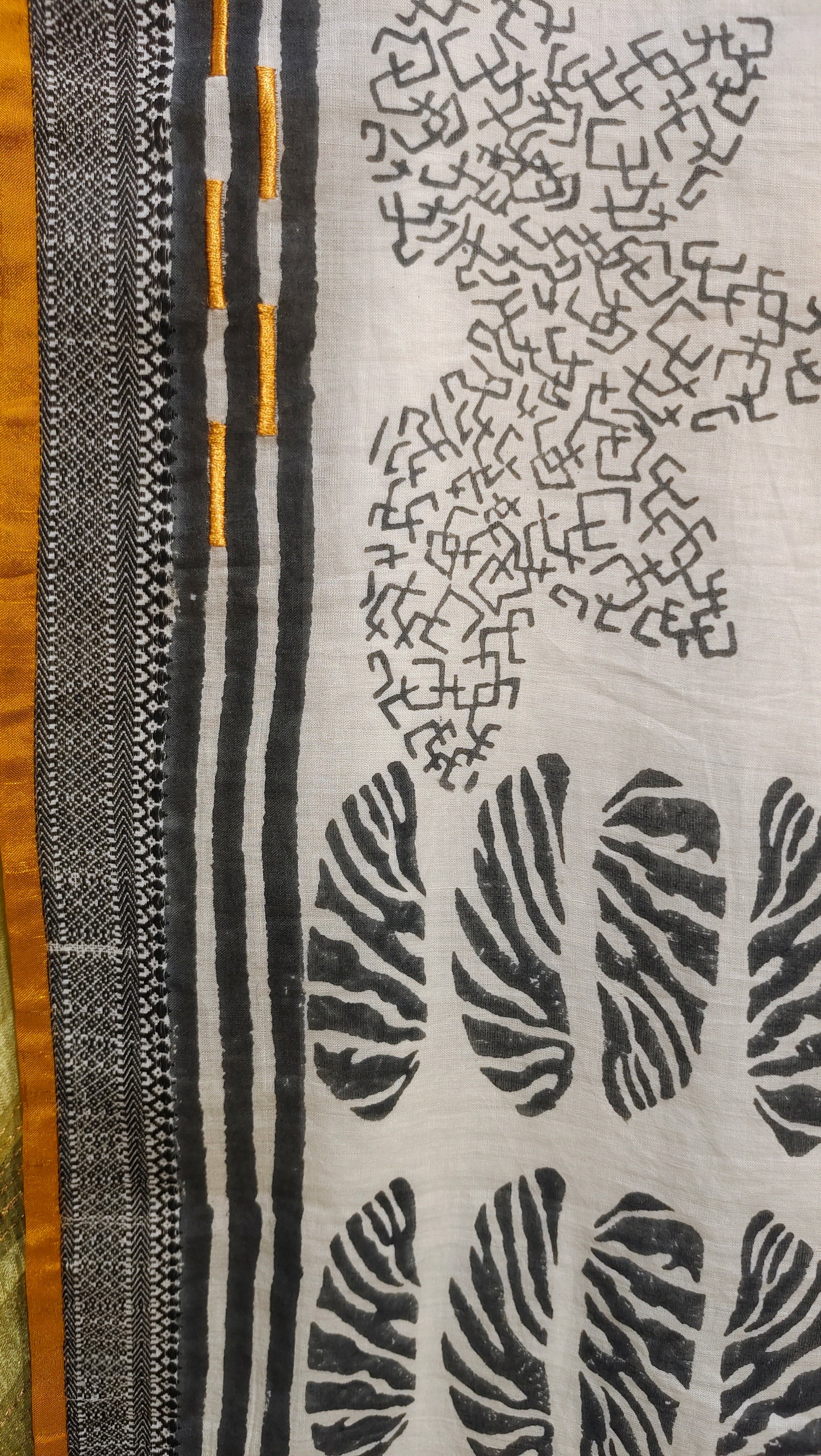 Cotton Casual Block Printed Saree