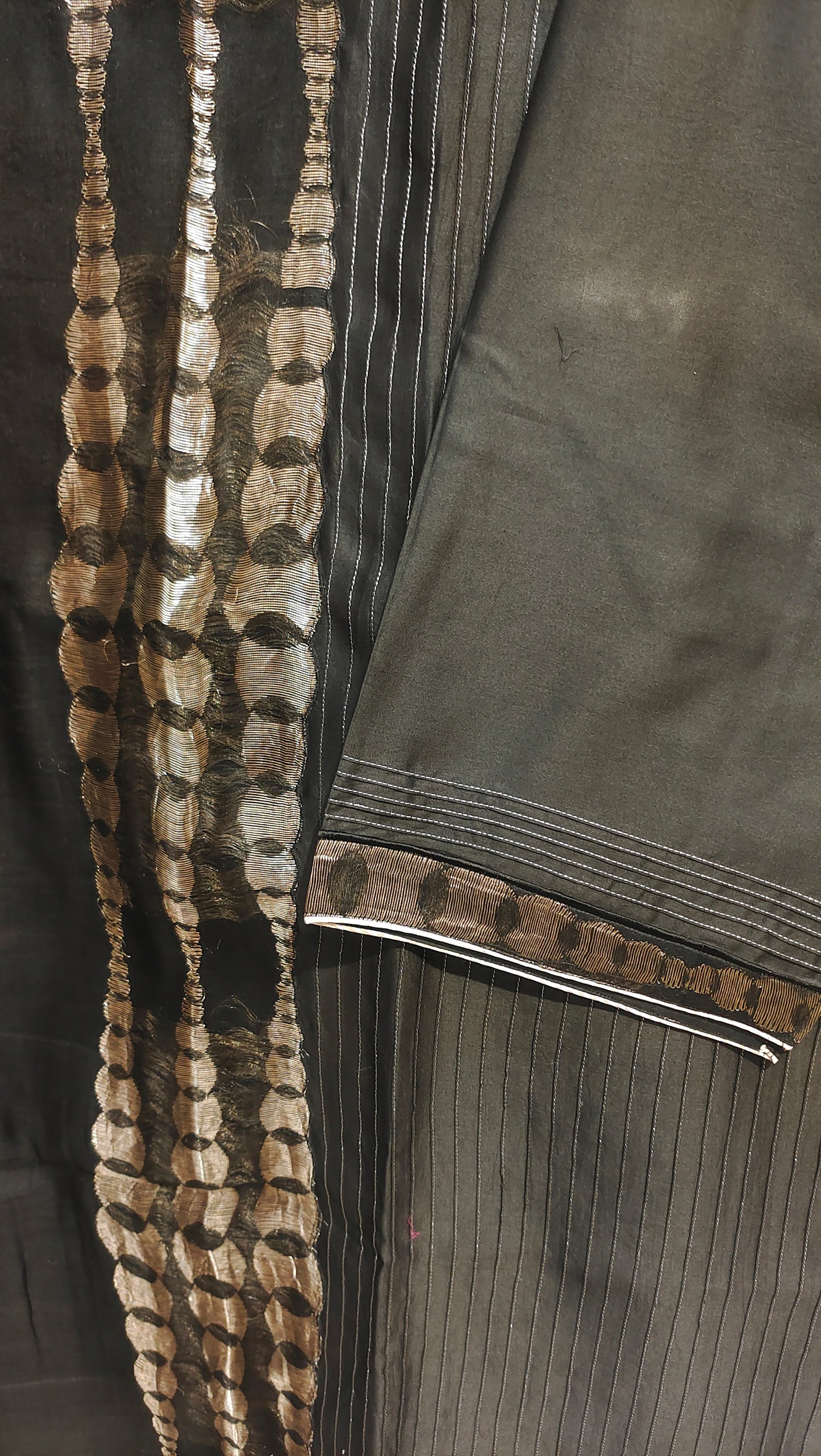 Semi Stitched Chanderi Formal Suitset