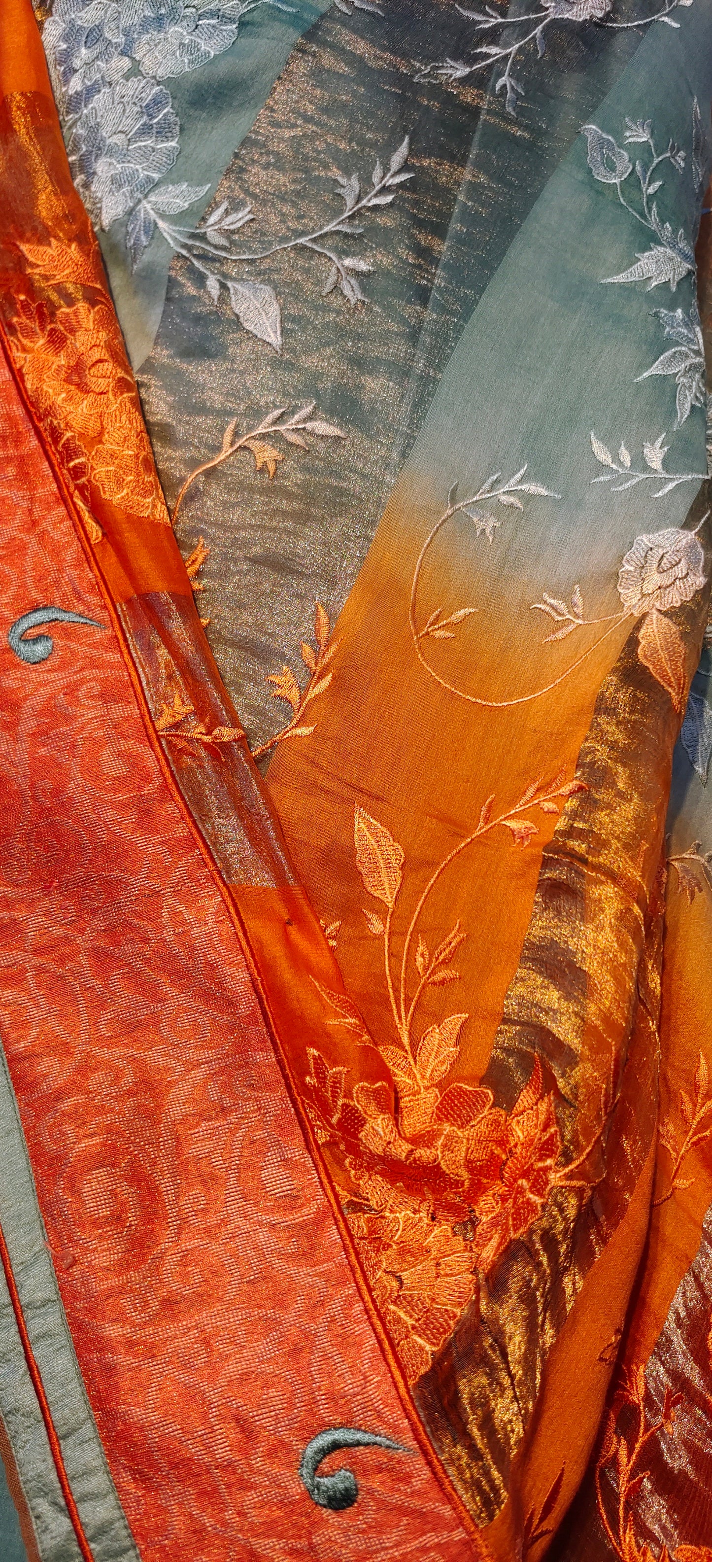 Semi Stitched Formal chanderi Suitset