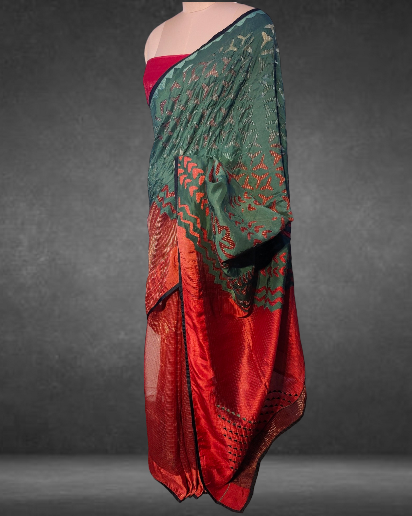 Formal Silk Katab Applique Saree(VKSR05MAY11) VISHAL KAPUR STUDIO