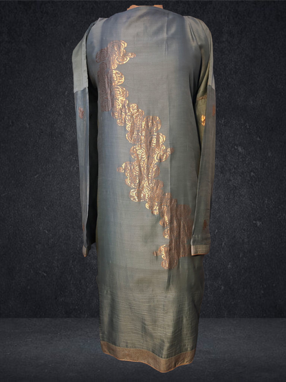 Semi Stitched Chanderi kurta VISHAL KAPUR