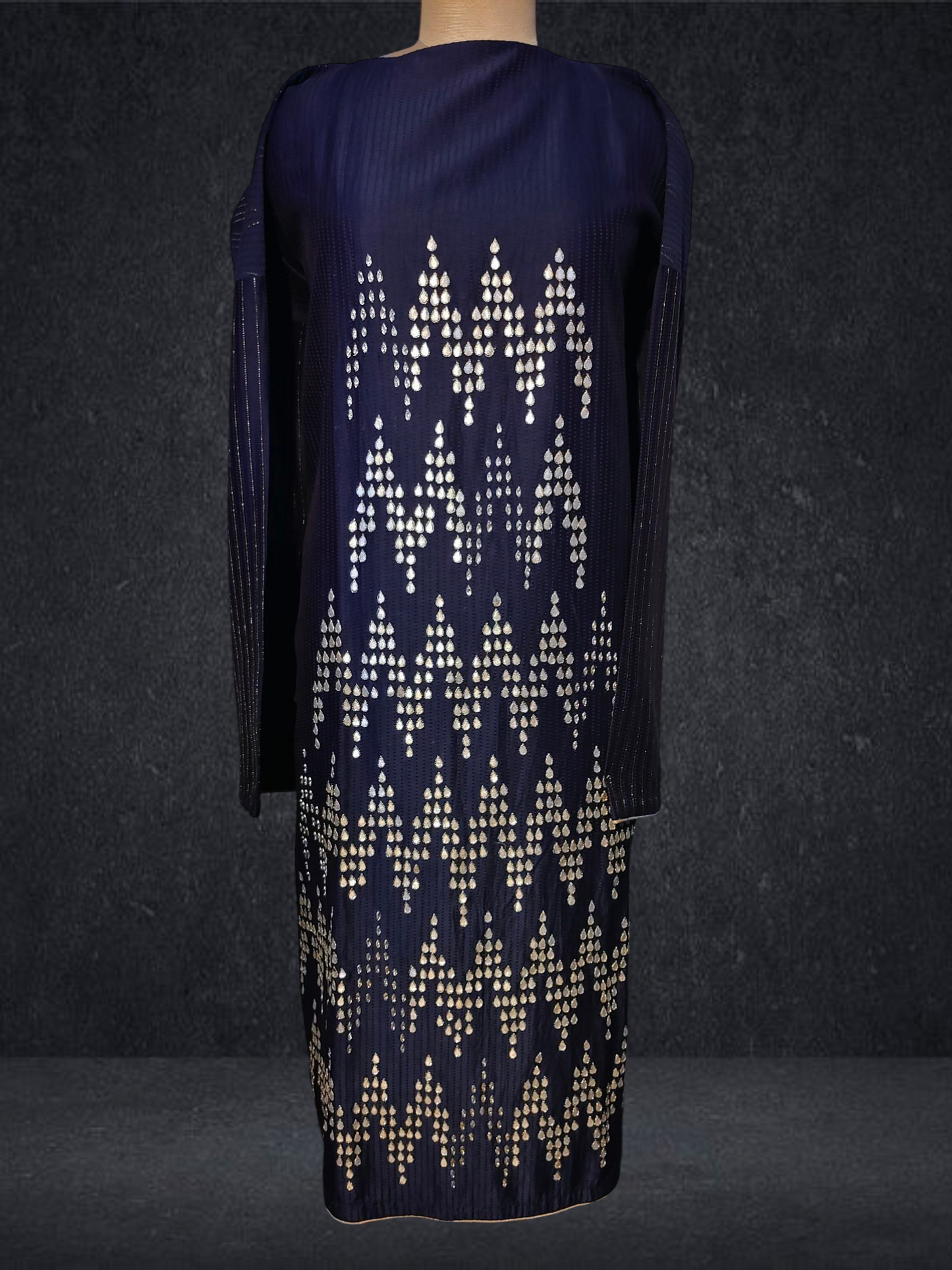 Semi Stitched Chanderi Kurta