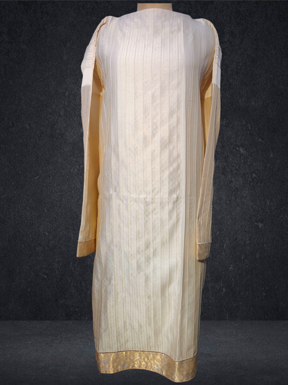 Semi Stitched Chanderi kurta