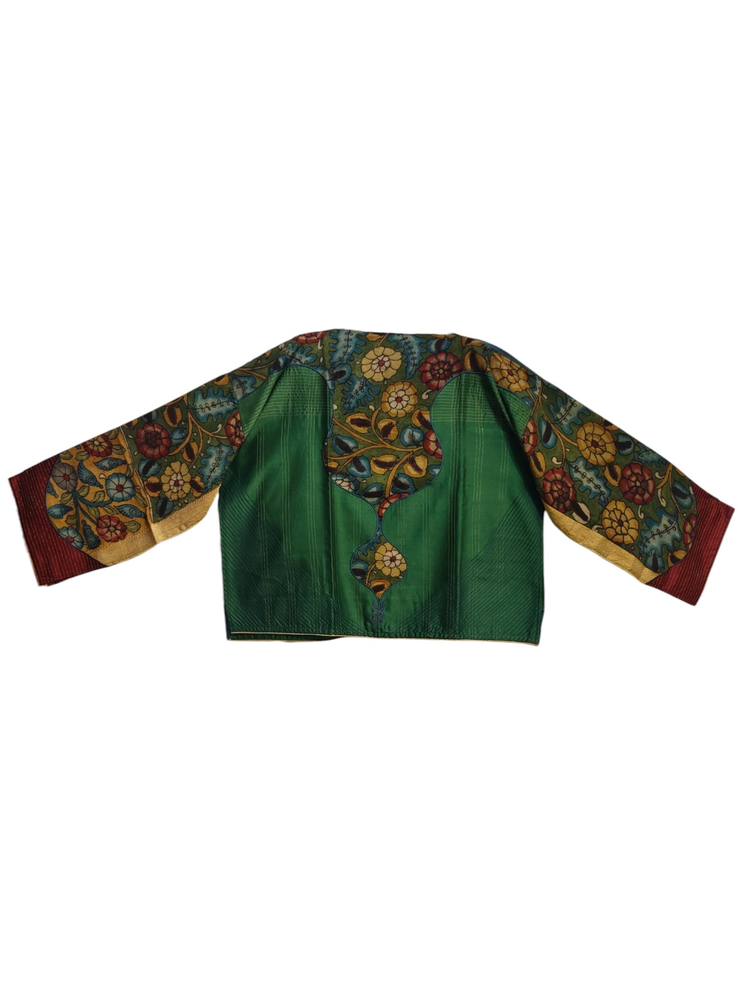 Semi Stitched Chanderi Kalamkari Ɓlouse VISHAL KAPUR STUDIO