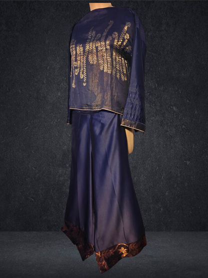 Stitched Chanderi Long Dress