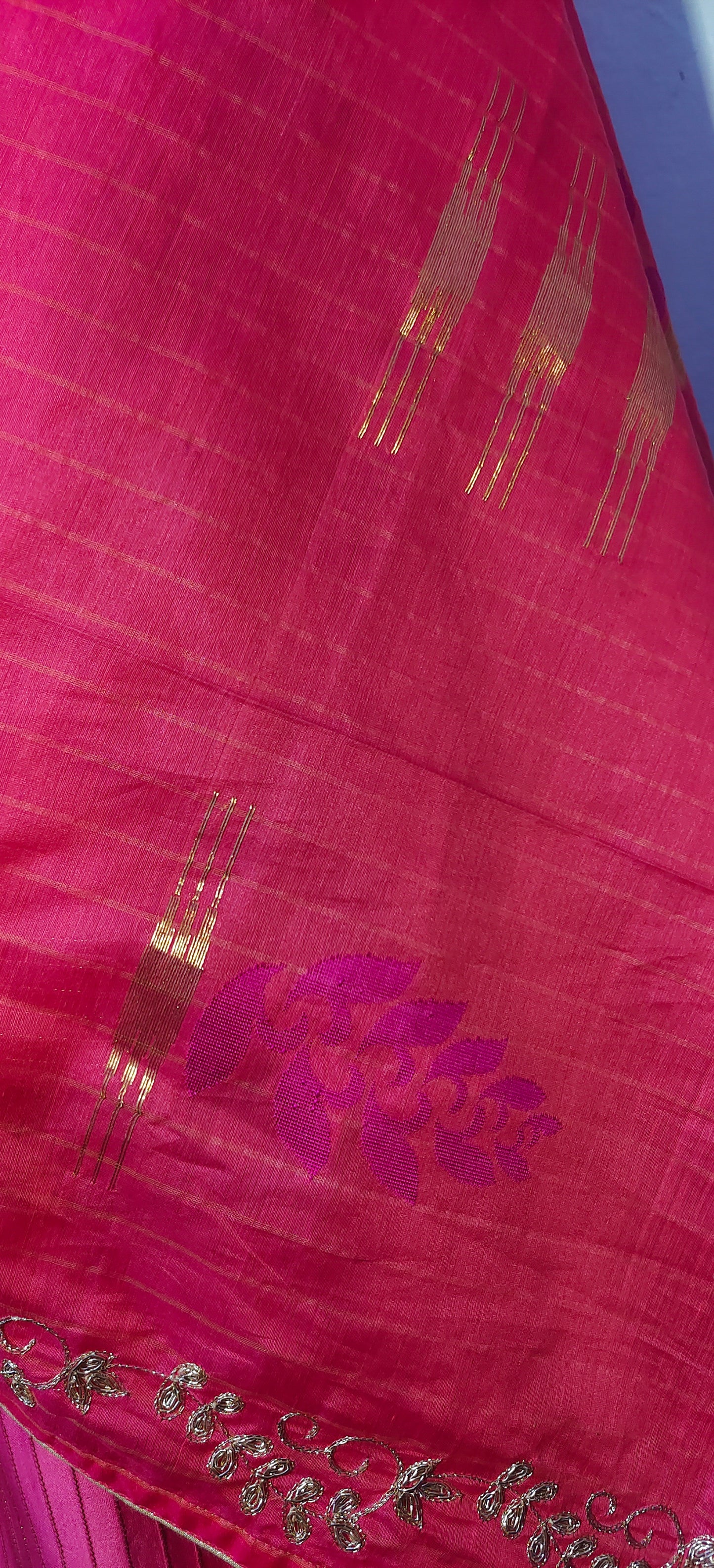 Semi Stitched Formal chanderi Suitset