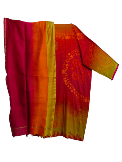 Semi Stitched Cotton Casual Suitset