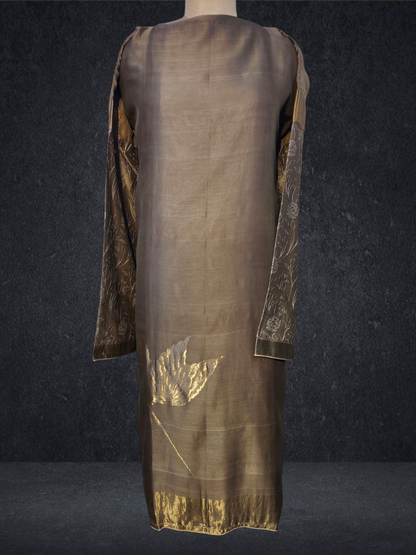 Semi Stitched Chanderi Kurta