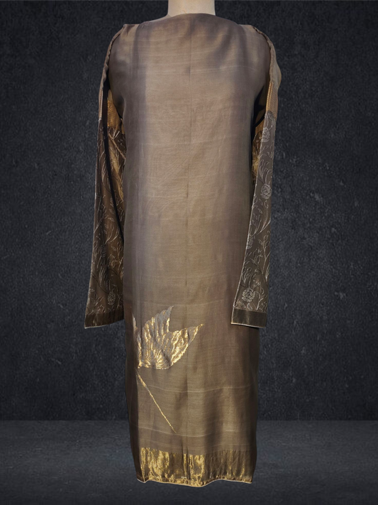 Semi Stitched Chanderi Kurta